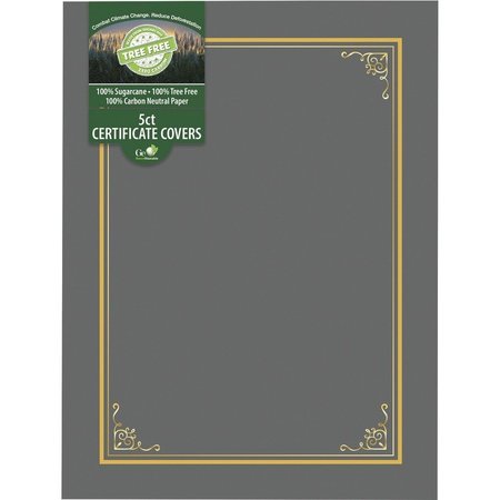 GEOGRAPHICS Document Cover, Tree Free, 8-3/4"Wx11-1/4"Lx1/4"H, Gray GEO49114